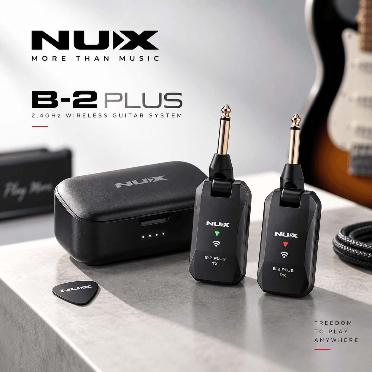 NUX B-2 Plus 2.4GHz Wireless Guitar System