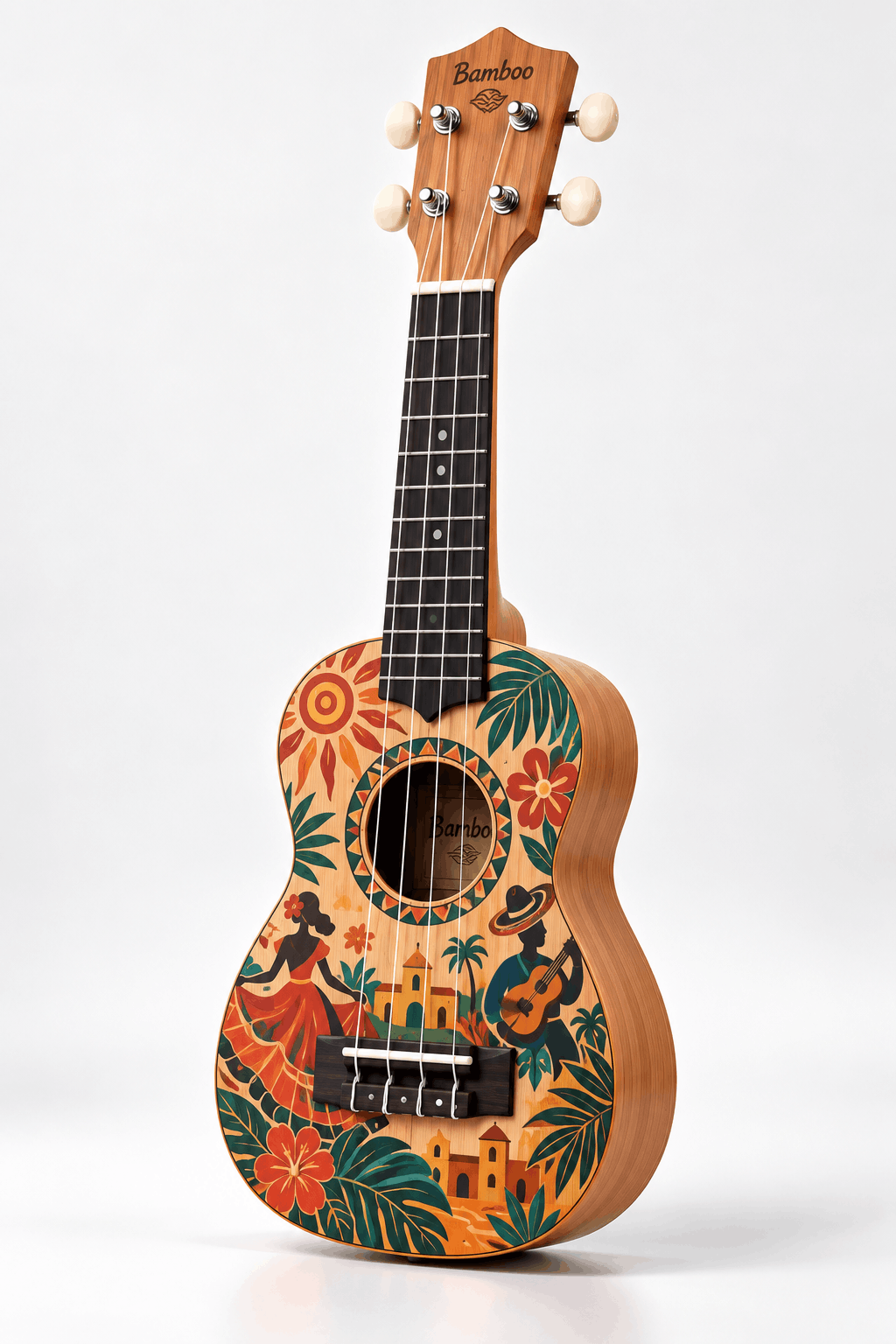 Bamboo U-23 Latin Culture Line Concert Ukulele with Bag